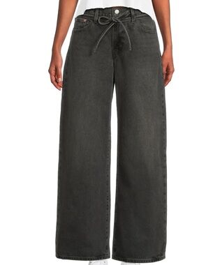 Levi's Wide Leg Jeans in Washed Black